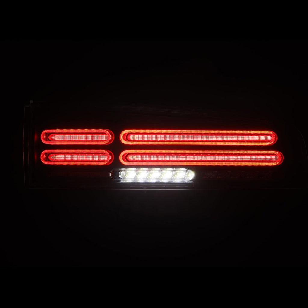 23-25 Nissan Z Quad-Loop Style NOVA-Series Prismatic LED Tail Lights Black