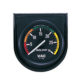 AutoMeter AutoGage 52.4mm Mechanical 30 In Hg Vacuum Gauge - Black (2337)