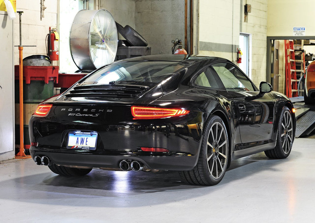 AWE Tuning Porsche 991 SwitchPath Exhaust for Non-PSE Cars Chrome Silver Tips (3025-42012)