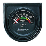 AutoMeter AutoGage Gauge Console 1.5in 100psi Electric Oil Pressure Gauge - Black Dial/Black Bezel (2354)