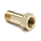 AutoMeter Fitting Adapter 3/8in NPT Male Extension Brass for Mechanical Temperature Gauge (2373)