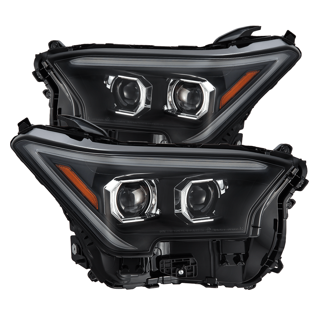 24-25 Toyota Tacoma / 25-up 4Runner LUXX-Series LED Projector Headlights Black