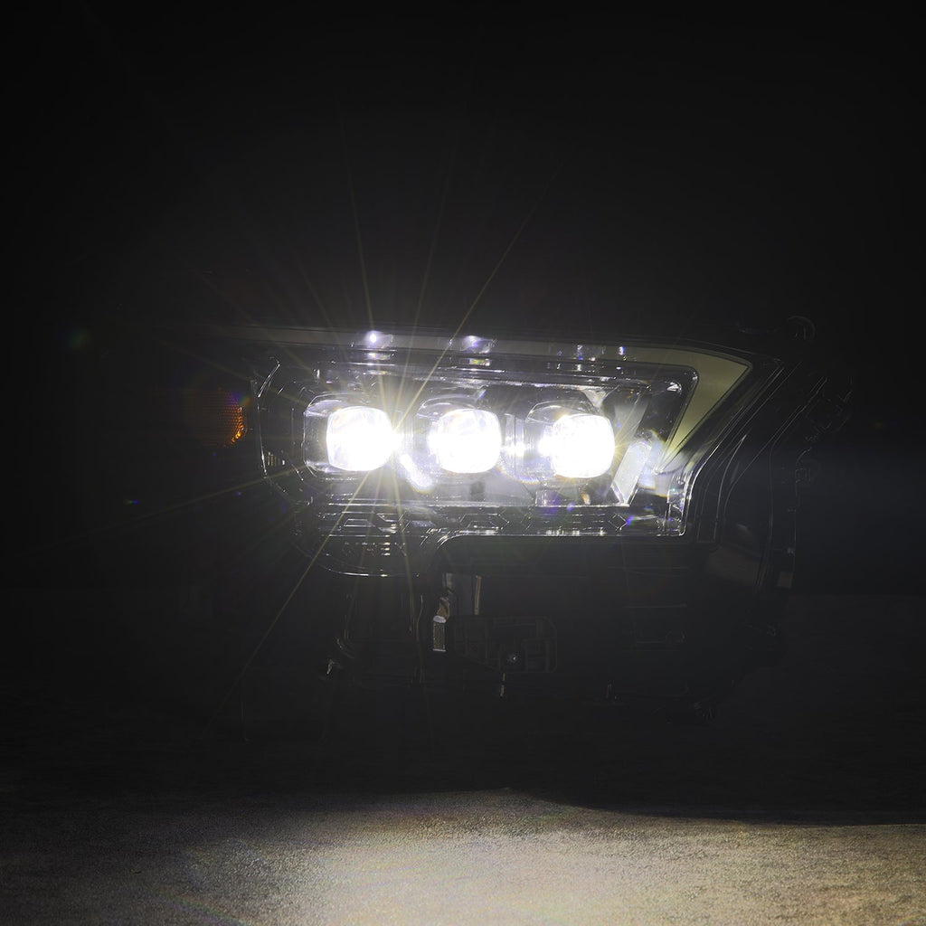 24-25 Toyota Tacoma / 25-up 4Runner OG-Style NOVA-Series LED Projector Headlights Alpha-Black