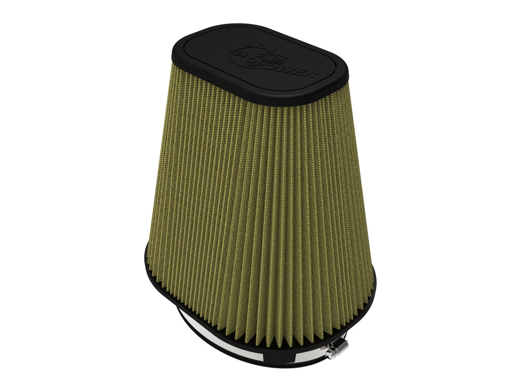 aFe Power Magnum FLOW Universal Air Filter (7-1/2x5-1/2) IN F x (9-1/4x7-1/4) IN B x (6x4) IN T x 9 IN (24-90204G)