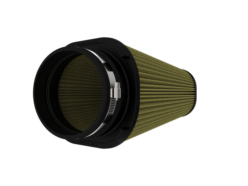 aFe Power Magnum FLOW Universal Air Filter (7-1/2x5-1/2) IN F x (9-1/4x7-1/4) IN B x (6x4) IN T x 9 IN (24-90204G)