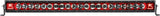 RIGID Industries Radiance Plus LED Light Bar, Broad-Spot Optic, 40 Inch With Red Backlight - 240023