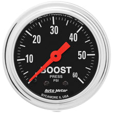Load image into Gallery viewer, AutoMeter Gauge Boost 2-1/16in. 60 PSI Mechanical Traditional Chrome (2405)