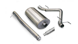 Corsa Performance 3.0 Inch Cat-Back Sport Single Side Exit Exhaust 4.0 Inch Slash Cut Polished Tip 07-08 Silverado/Sierra 1500 Regular Cab/Standard Bed 4.8L/5.3L/6.0L V8 119 Inch WB Stainless Steel dB by (24258)