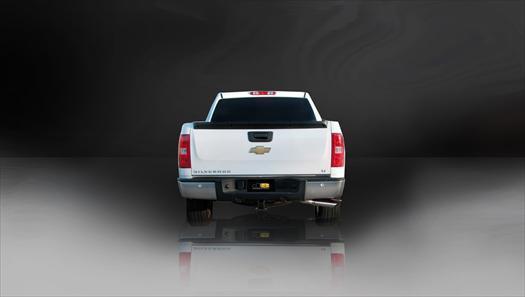 Corsa Performance Silverado 3.0 Inch Cat-Back Single Side Exit with Single 4.0 Inch Polished Slash Cut Tip Sport Sound 03-06 Silverado 1500 SS 6.0 Liter (24279)