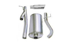 Corsa Performance 3.0 Inch Cat-Back Sport Single Side Exit Exhaust 4.0 Inch Slash Cut Polished Tip 03-06 Silverado/Sierra 2500 Extended Cab/Standard Bed 6.0L V8 143.5 Inch WB Stainless Steel dB by (24292)