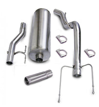 Load image into Gallery viewer, Corsa Performance 3.0 Inch Cat-Back Sport Single Side Exit Exhaust 4.0 Inch Slash Cut Polished Tip 2003 Dodge Ram 1500 Regular Cab/Short Bed 5.7L V8 Stainless Steel dB by (24400)