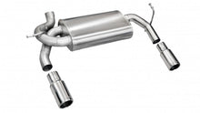 Load image into Gallery viewer, Corsa Performance 2.5 Inch Axle-Back Sport Dual Rear Exhaust Rolled 3.5 Inch Polished Tips Jeep Wrangler JK 07-11 3.8L V6/12-Present 3.6L V6 Stainless Steel dB Performance by (24412)