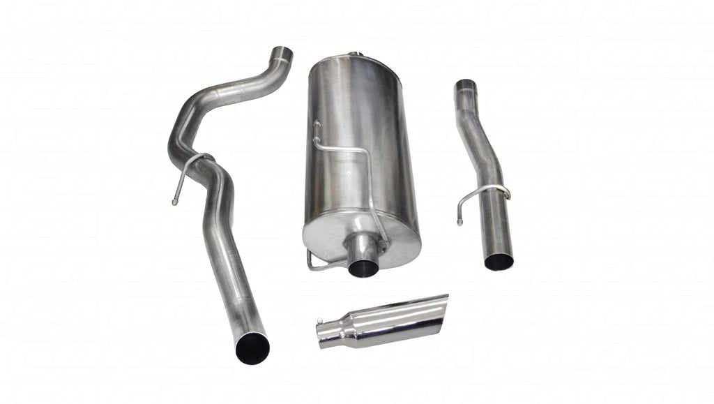 Corsa Performance 3.0 Inch Cat-Back Sport Single Side Exit Exhaust 4.0 Inch Slash Cut Polished Tip 10-13 Ram 2500 Regular Cab/Long Bed 5.7L V8 140.5 Inch WB Stainless Steel dB by (24480)