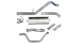 Corsa Performance 3.0 Inch Cat-Back Sport Dual Rear Exit Exhaust 4.0 Inch Slash Cut Polished Tips 07-09 Silverado/Sierra Denali 1500 Crew Cab/Short Bed/Extended Cab/Standard Bed 6.2L V8 143.5 Inch WB Stainless Steel dB by (24516)
