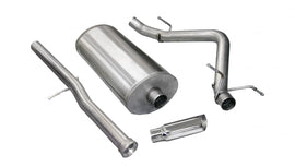 Corsa Performance 3.0 Inch Cat-Back Sport Single Side Exit Exhaust 4.0 Inch Slash Cut Polished Tip 11-13 Silverado/Sierra Denali 1500 Crew Cab/Short Bed/Extended Cab/Standard Bed 6.2L V8 143.5 Inch WB Stainless Steel dB by (24523)