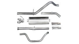 Corsa Performance 3.0 Inch Cat-Back Sport Dual Rear Exit Exhaust 4.0 Inch Slash Cut Polished Tips 11-13 Silverado/Sierra Denali 1500 Crew Cab/Short Bed/Extended Cab/Standard Bed 6.2L V8 143.5 Inch WB Stainless Steel dB by (24524)