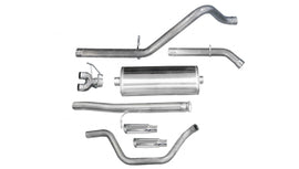 Corsa Performance 3.0 Inch Cat-Back Sport Dual Rear Exit Exhaust 4.0 Inch Slash Cut Polished Tips 10-13 Silverado/Sierra 1500 Crew Cab/Short Bed/Extended Cab/Standard Bed 4.8L/5.3L/6.0L V8 143.5 Inch WB Stainless Steel dB by (24907)