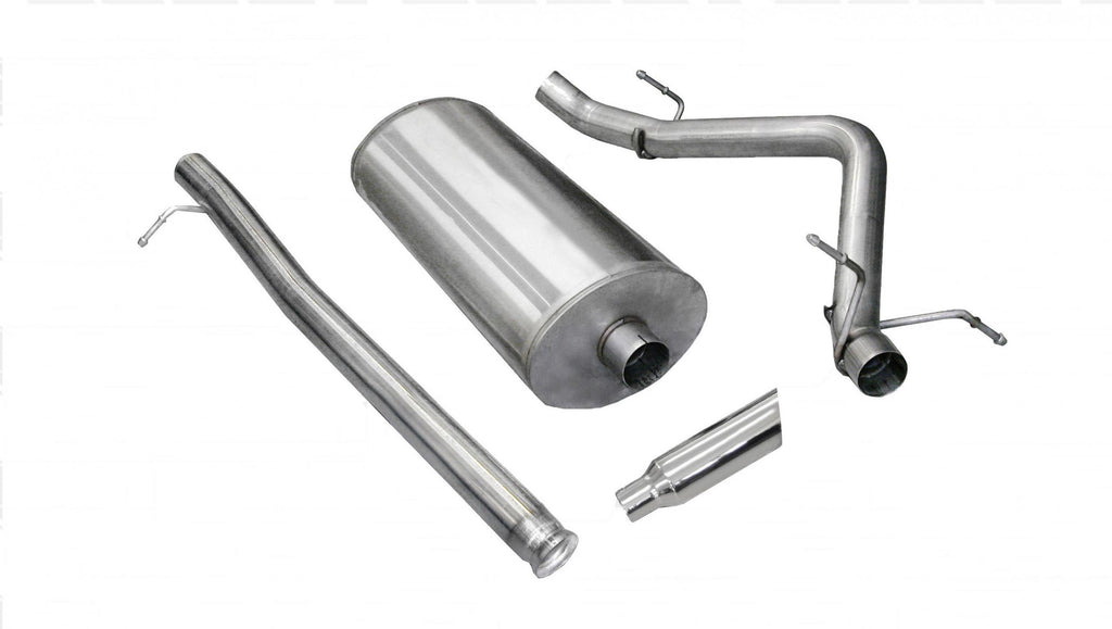 Corsa Performance 3.0 Inch Cat-Back Sport Single Side Exit Exhaust 4.0 Inch Slash Cut Polished Tip 09-13 Silverado/Sierra 1500 Regular Cab/Standard Bed 4.8L/5.3L V8 119 Inch WB Stainless Steel dB by (24920)