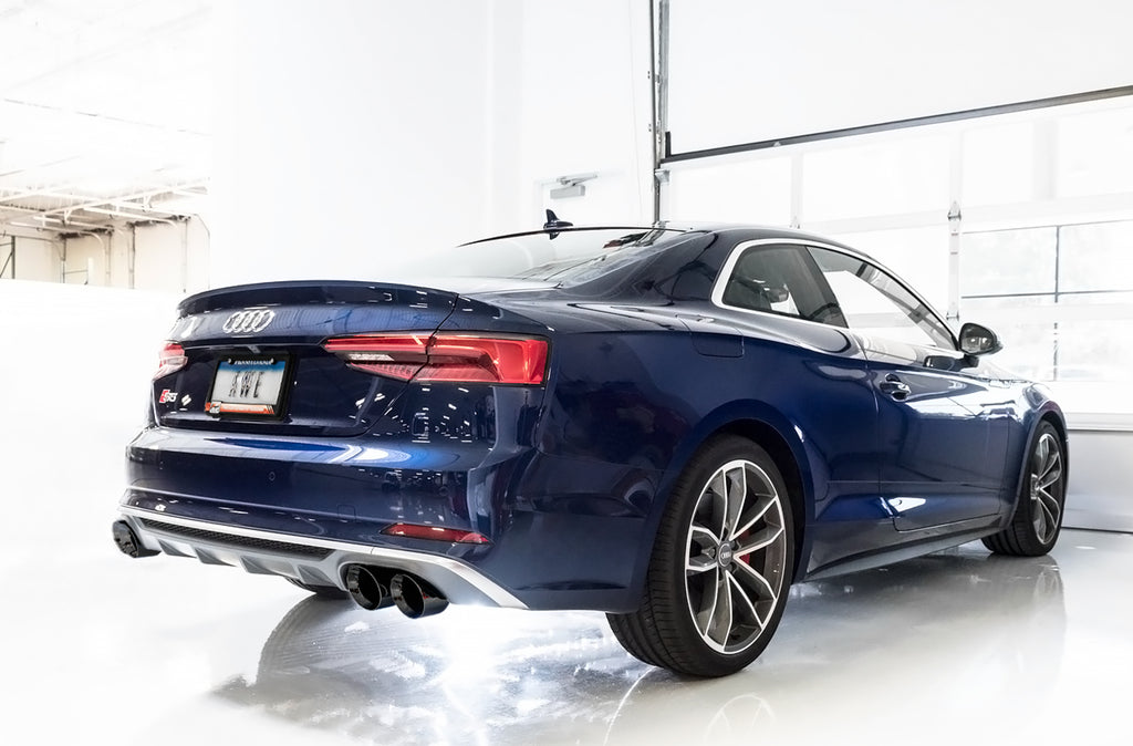 AWE Tuning AWE SwitchPathâ„¢ Exhaust for Audi B9 S5 Coupe - Diamond Black 102mm Tips - 3025-43042
