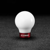 COBB Mitsubishi Knob - White Knob w/ Race Red (252350-W-RD)