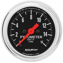 Load image into Gallery viewer, AutoMeter Traditional Chrome 2-1/16in 0-1600 Deg F Digital Stepper Motor Pyrometer (2554)
