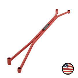 Nameless Performance Front Strut Tower Brace - 2010-2012 Legacy GT - Wrinkle Red (FSTB-L-RED)