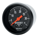 AutoMeter Z Series 52mm 0-35 PSI Mechanical Boost Gauge (2616)