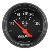 AutoMeter Z-Series 52mm 140-300 Degrees F Electric Oil Temp Gauge (2639)