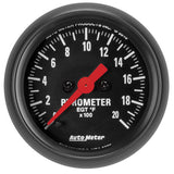 AutoMeter Z Series 52mm 2000 Degree Pyrometer (EGT) Gauge (2655)