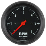 AutoMeter Z-Series 3-3/8in. 0-6K RPM In-Dash Tachometer Gauge (2695)