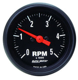 AutoMeter Z-Series 52mm 5000RPM In-Dash Tachometer (2697)