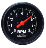 AutoMeter Z-Series 52mm 8000RPM Tachometer (2698)