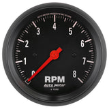 AutoMeter Z Series 85mm Electronic 8000 rpm Tachometer Gauge (2699)