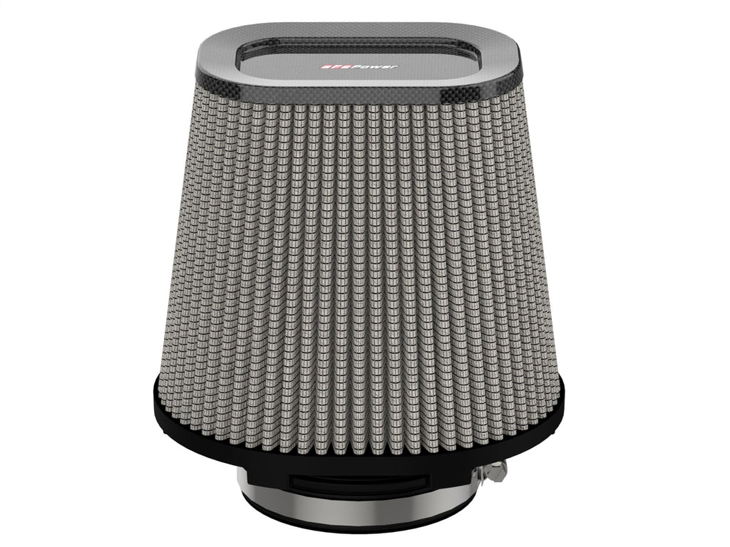aFe Power Track Series Intake Pro DRY S Air Filter 4IN F x (7-3/4 x 6-1/2)IN B x (5-3/4 x 3-3/4)IN T x 7IN (27-90203D)