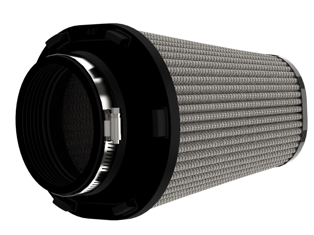 aFe Power Track Series Intake Pro DRY S Air Filter 4IN F x (7-3/4 x 6-1/2)IN B x (5-3/4 x 3-3/4)IN T x 7IN (27-90203D)