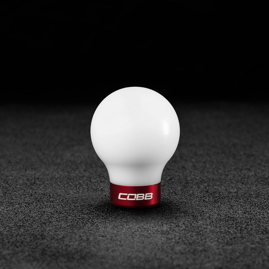 COBB Mazda Knob - White Knob w/ Race Red (271350-W-RD)