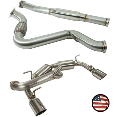 Nameless Performance Catback Exhaust - 2013-2016 BRZ/FR-S - 5" Muffler - 3" Tubing (SUCB13BRZ-5MU-40SWS)