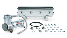 Load image into Gallery viewer, Air Lift Performance 2.5 Gal. Polished Tank w/ Viair 444c Chrome Compressor (Incl. Fittings &amp; Mounting Hardware) (27801)
