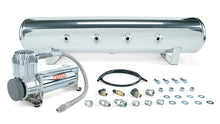 Load image into Gallery viewer, Air Lift Performance 4 Gal. 7-Port Tank w/ Viair 444c Chrome Compressor (Incl. Fittings &amp; Mounting Hardware) (27803)
