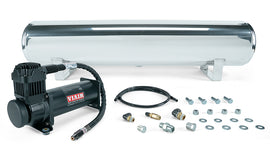 Air Lift Performance 4 Gal. Polished Tank w/ Viair 444b Blk Compressor (Incl. Fittings & Mounting Hardware) (27806)