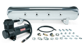 Air Lift Performance 4 Gal. 7-Port Tank w/ Viair 444b Blk Compressor (Incl. Fittings & Mounting Hardware) (27807)