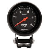 AutoMeter Z-Series 2-5/8in 5K RPM Diesel Pedestal Tachometer Gauge (2888)