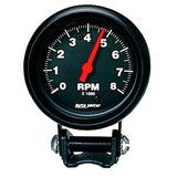 AutoMeter Black 2-5/8 inch 8000 rpm Tachometer Mini Tach Gauge (2892)