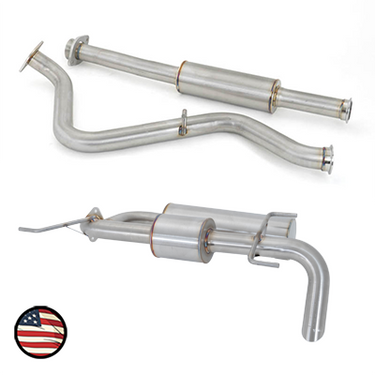 Nameless Performance Catback Exhaust - 2012-2016 Impreza Wagon/2013-2017 Crosstrek - Turndown - Dual Chamber with 5" Muffler (SUCBXV-5MU-2.0DC)