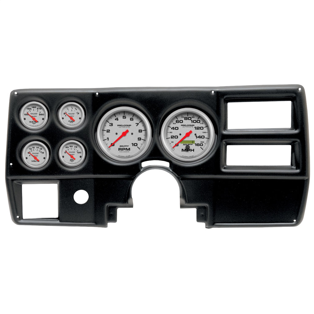 Autometer Ultra-Lite 94-87 Chevy GMC Truck AC Dash Kit 6pc Tach / MPH / Fuel / Oil / WTMP / Volt (2923-13)