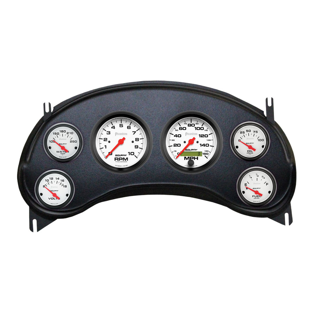 AutoMeter Phantom Direct Fit Dash Kit 98-04 Chevy S10 Truck (2 x 3-3/8in. / 4 x 2-1/16in.) (2934-09)