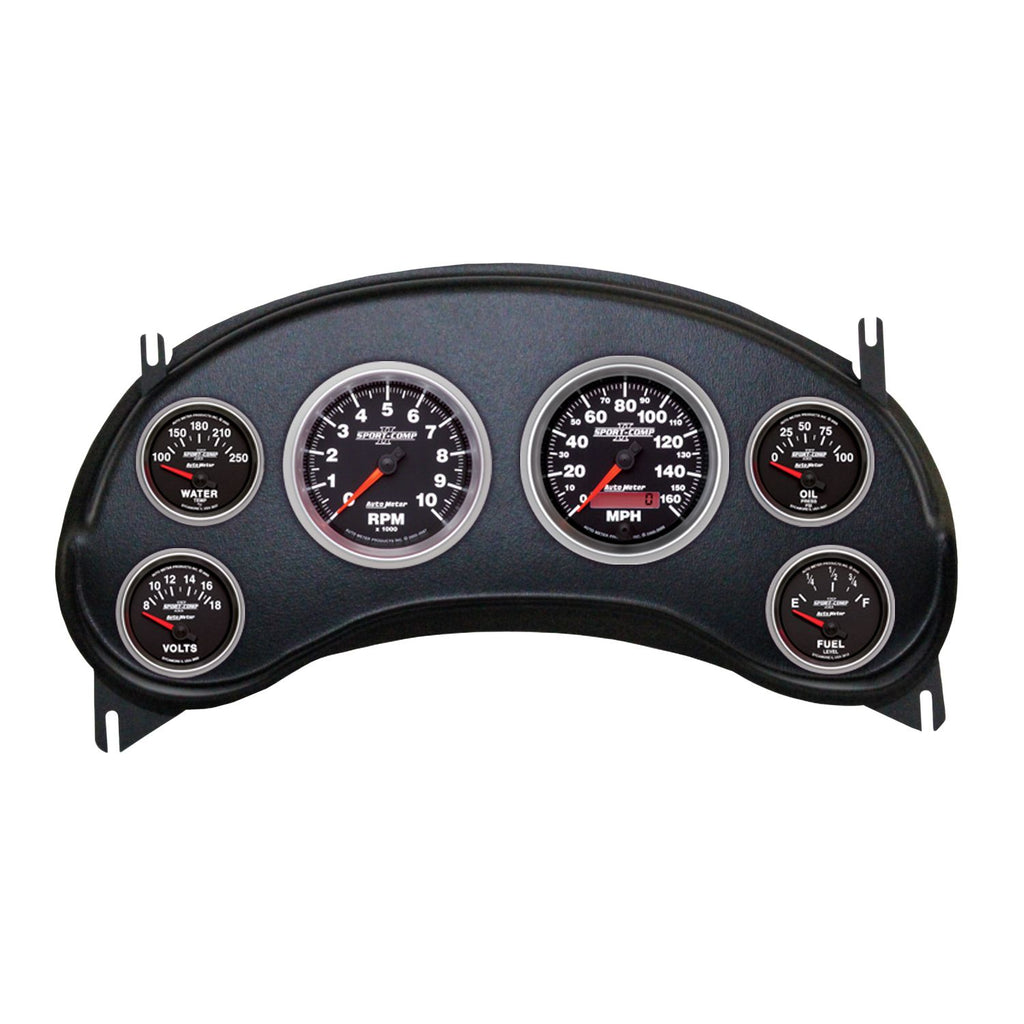 AutoMeter Sport-Comp II Direct Fit Dash Kit 98-04 Chevy S10 Truck (2 x 3-3/8in. / 4 x 2-1/16in.) (2934-12)