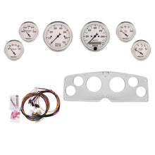 Load image into Gallery viewer, AutoMeter Old Tyme White 54-55 GMC Truck Billet Panel/Gauge Kit - 3-1/8in. (x2) &amp; 2-1/16in. (x4) (2939-08)