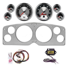 Load image into Gallery viewer, AutoMeter American Muscle 54-55 GMC Truck Billet Panel/Gauge Kit - 5in. (x2) &amp; 2-1/16in. (x4) (2941-01)