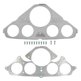 AutoMeter Mounting Sol. 55-59 Chevy Truck Billet Panel/Gauge Kit - 3-3/8in. (x1) & 2-1/16in. (x4) (2943)